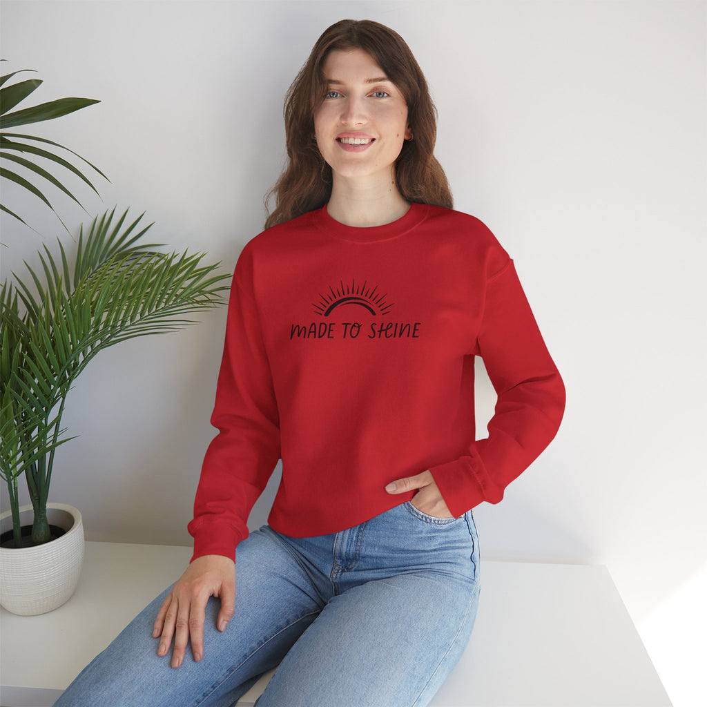 Made To Shine Inspirational Crewneck Sweatshirt