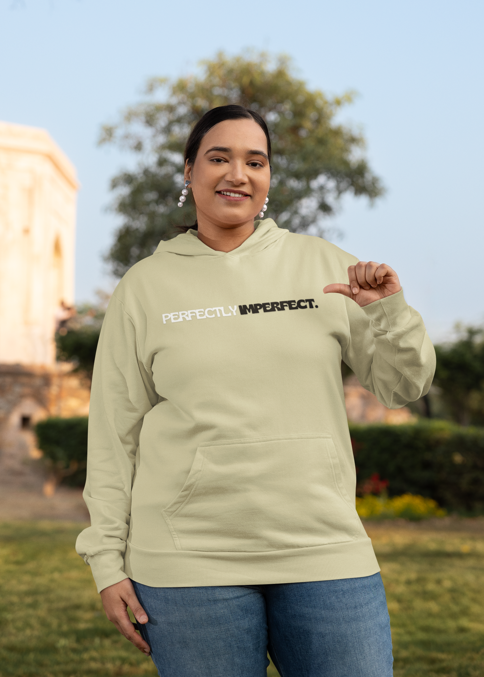 Perfectly Imperfect Minimalist Unisex Hoodie