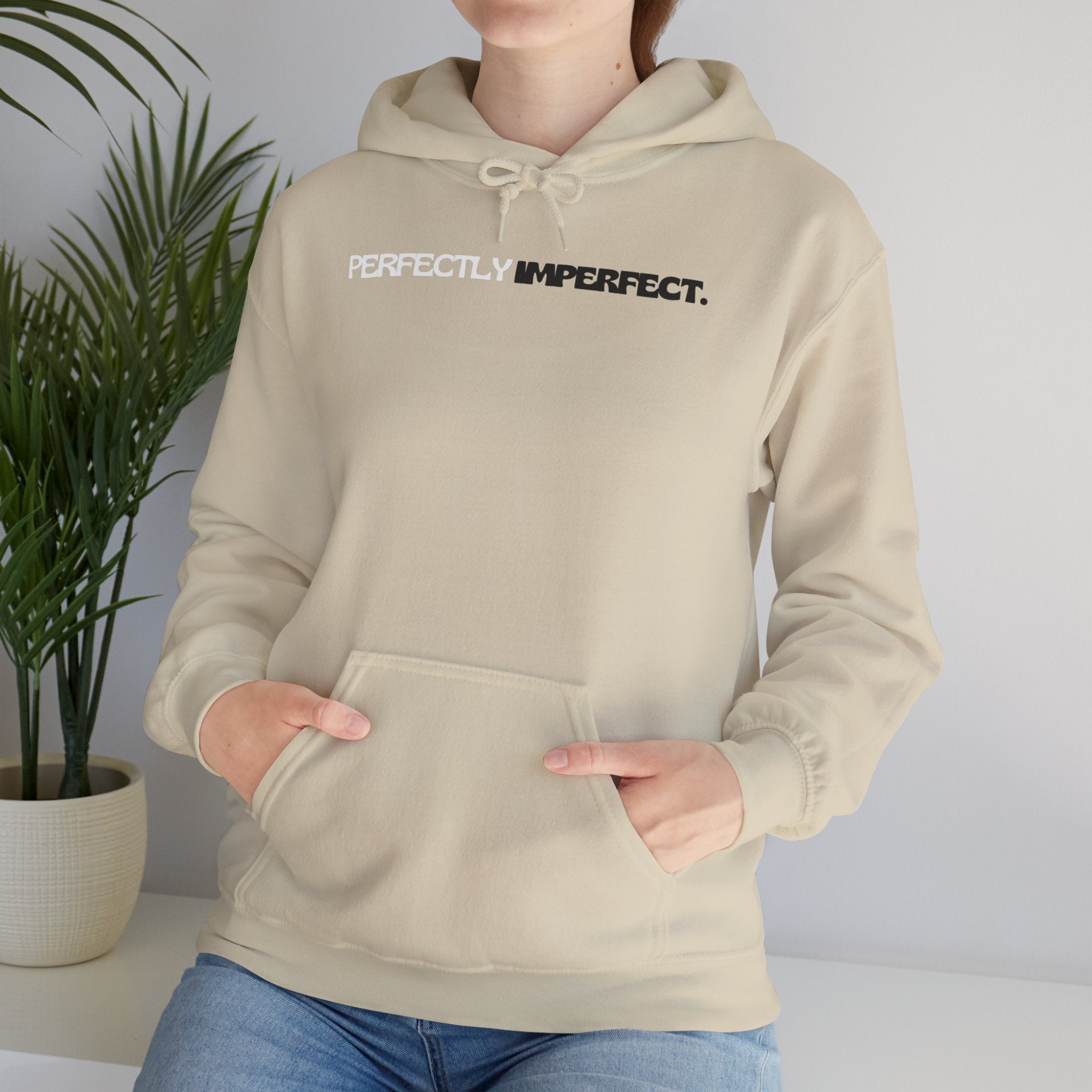 Perfectly Imperfect Minimalist Unisex Hoodie