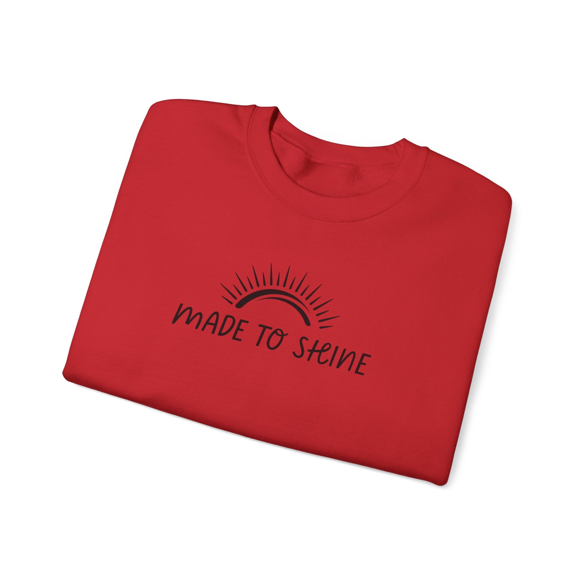 Made To Shine Inspirational Crewneck Sweatshirt