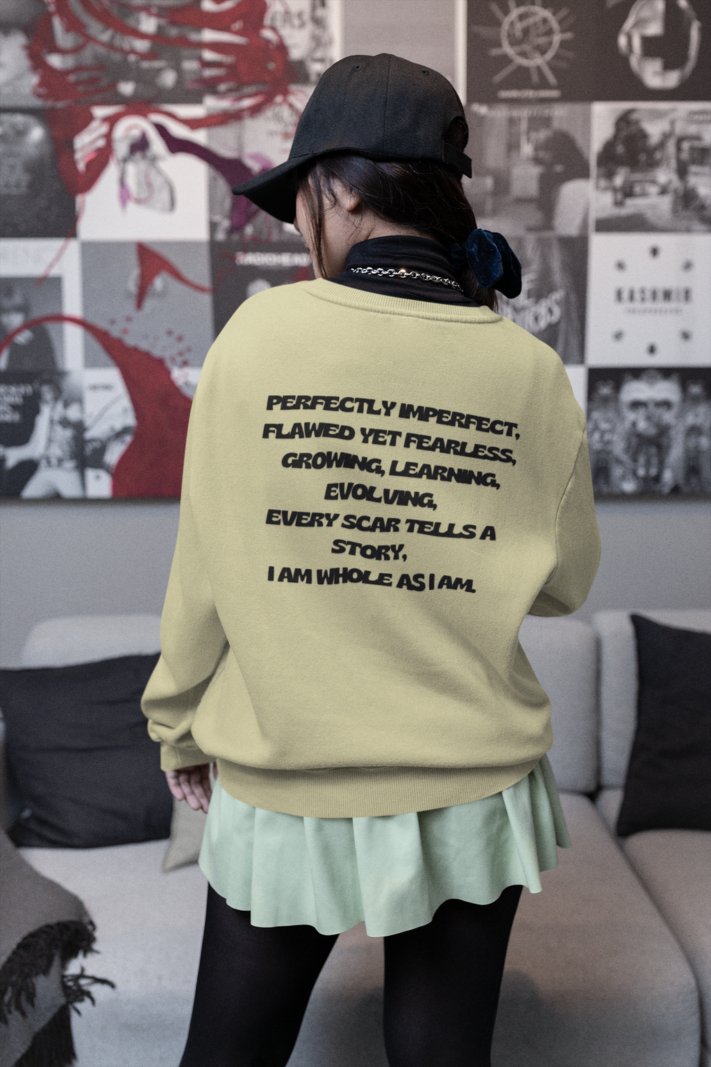 Perfectly Imperfect Minimalist Unisex Sweatshirt