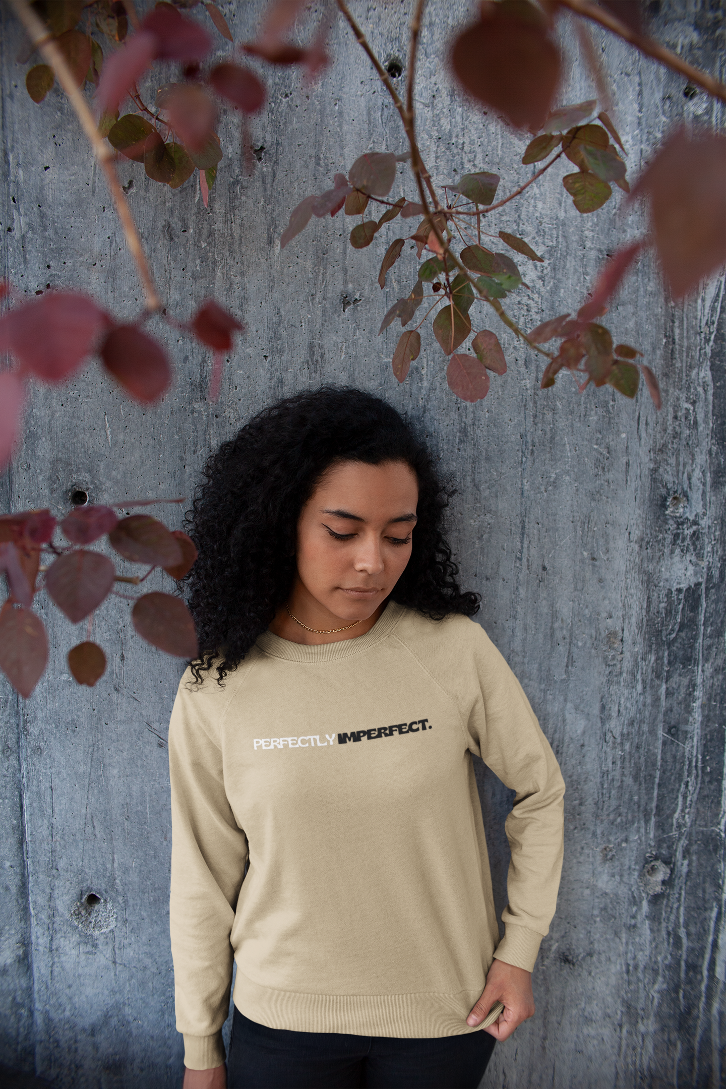 Perfectly Imperfect Minimalist Unisex Sweatshirt